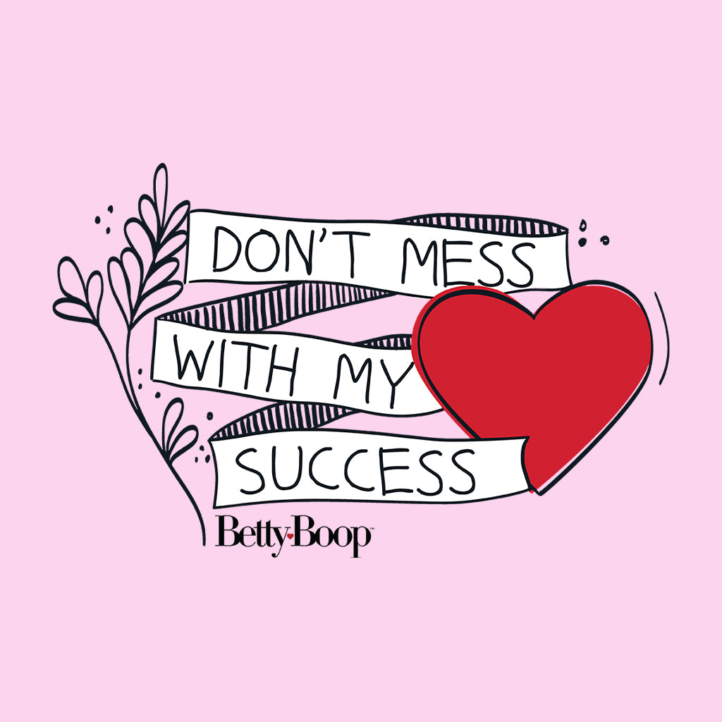 Betty Boop Heart Don't Mess With My Success Women's Hooded Sweatshirt-Betty Boop Shop