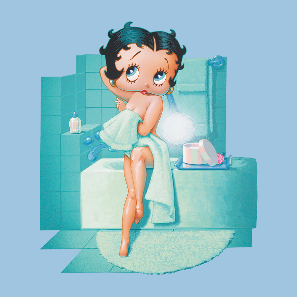 Betty Boop Pin-Up Bath Scene Women's T-Shirt-Betty Boop Shop