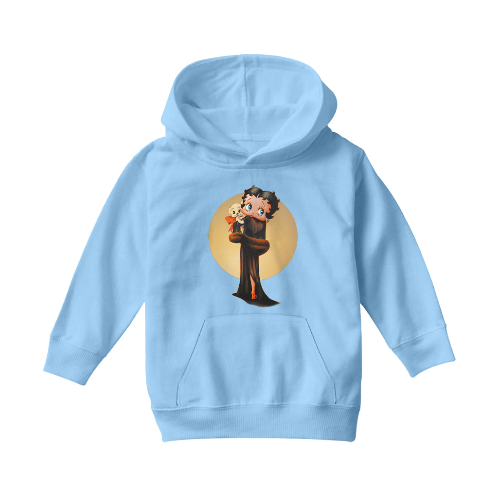 Betty Boop Pin-Up Night Gown With Pudgy Kids Hooded Sweatshirt-Betty Boop Shop