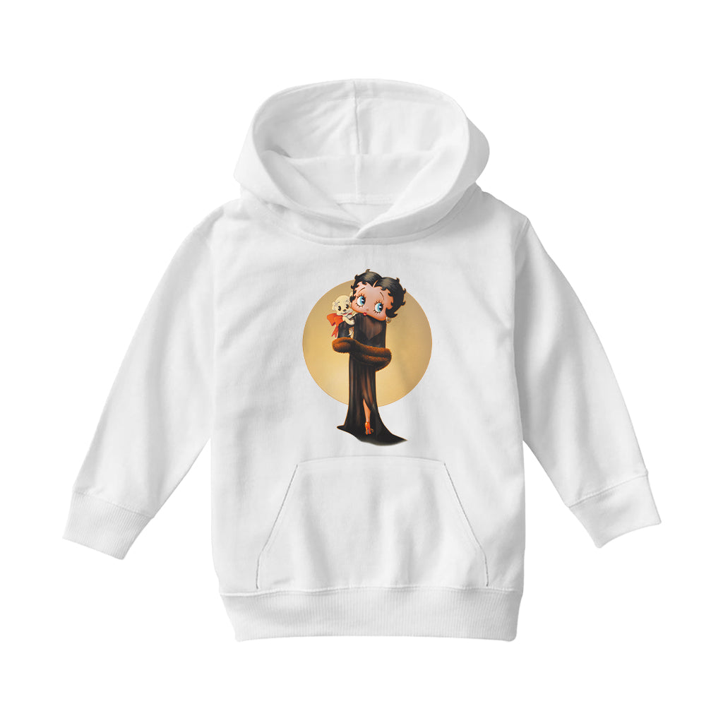 Betty Boop Pin-Up Night Gown With Pudgy Kids Hooded Sweatshirt-Betty Boop Shop