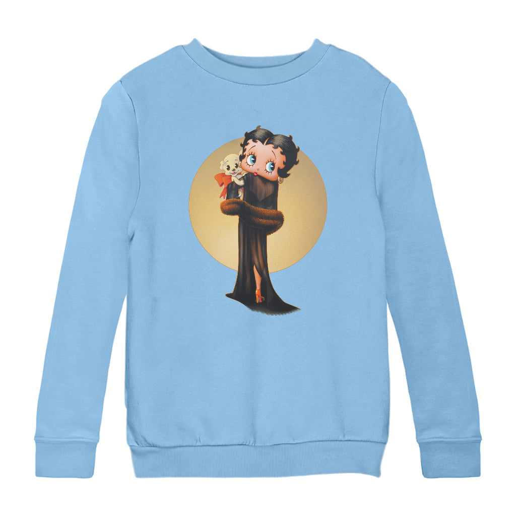 Betty Boop Pin-Up Night Gown With Pudgy Kids Sweatshirt-Betty Boop Shop