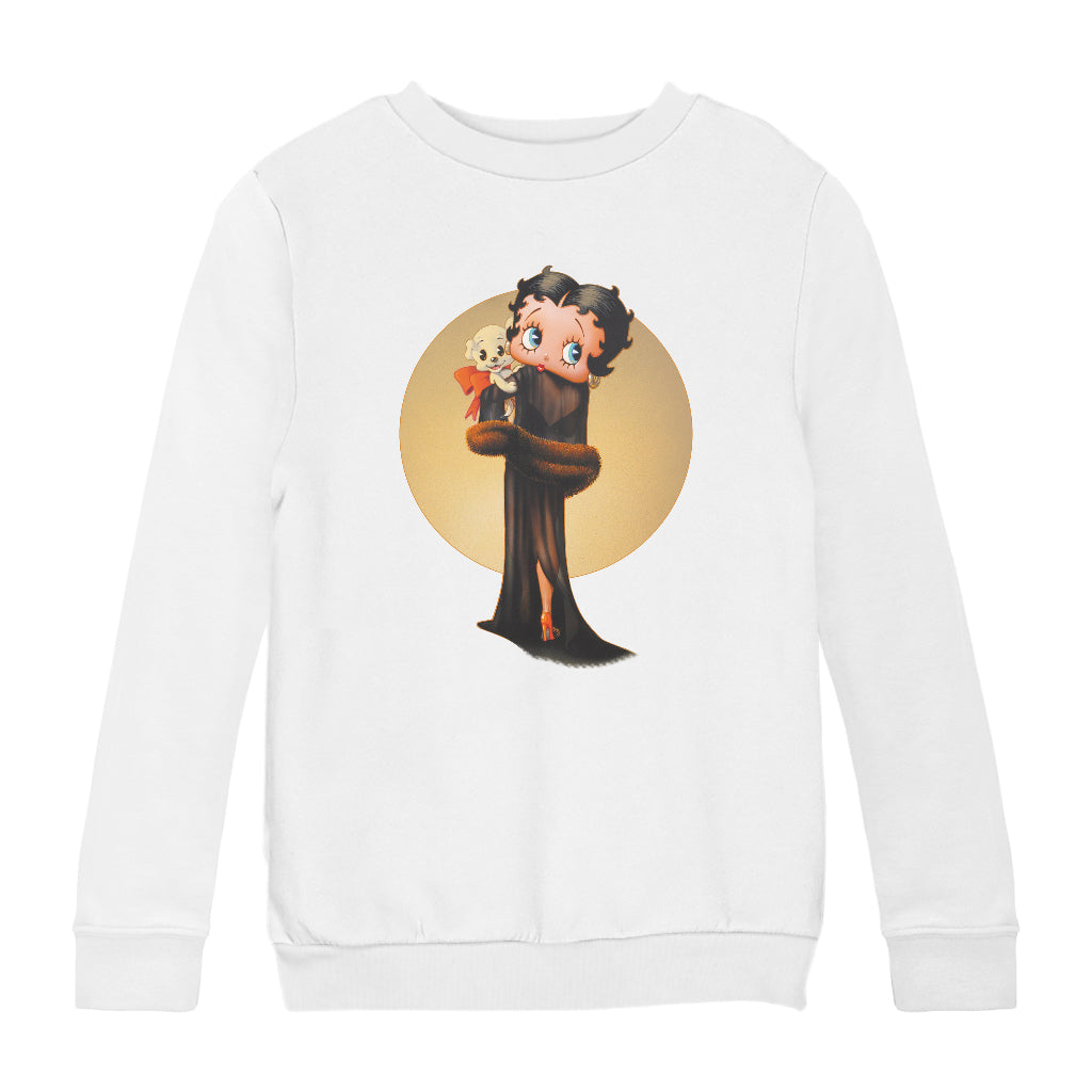 Betty Boop Pin-Up Night Gown With Pudgy Kids Sweatshirt-Betty Boop Shop