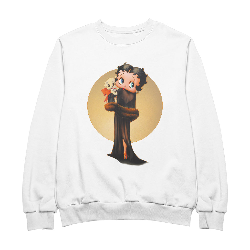 Betty Boop Pin-Up Night Gown With Pudgy Men's Sweatshirt