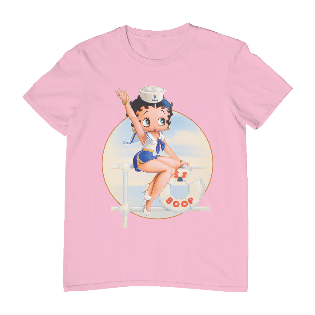 Betty Boop Sailor Pin-Up Nautical Men's T-Shirt