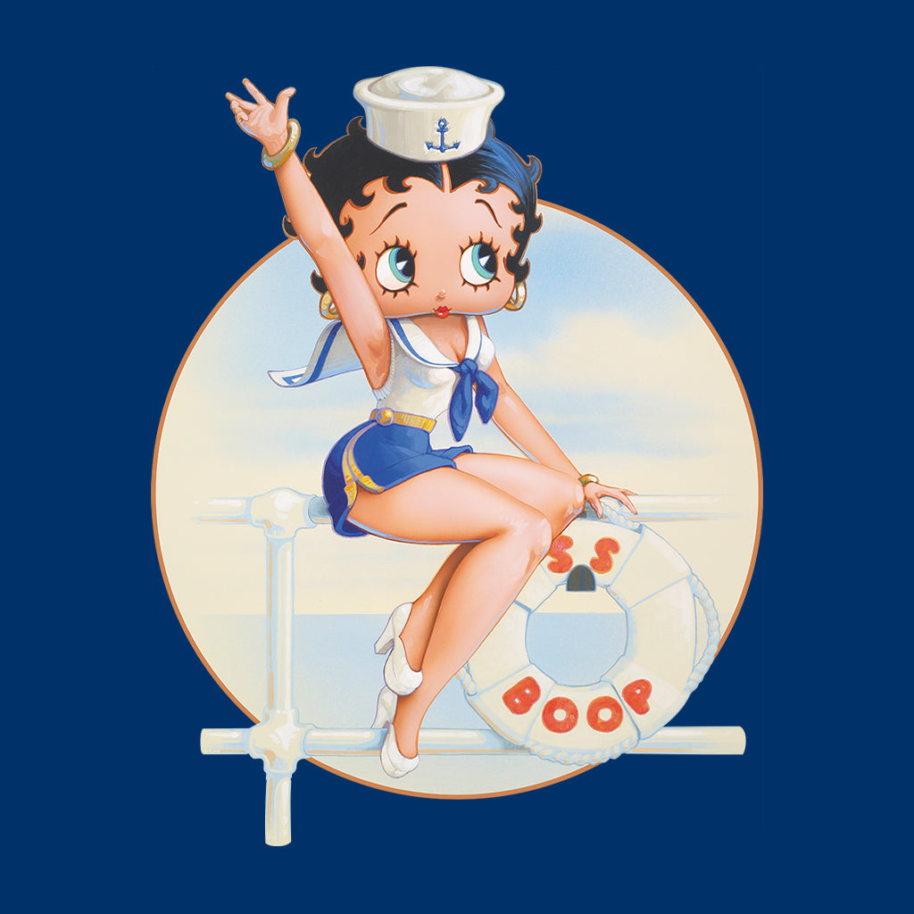 Betty Boop Sailor Pin-Up Nautical Men's Sweatshirt-Betty Boop Shop