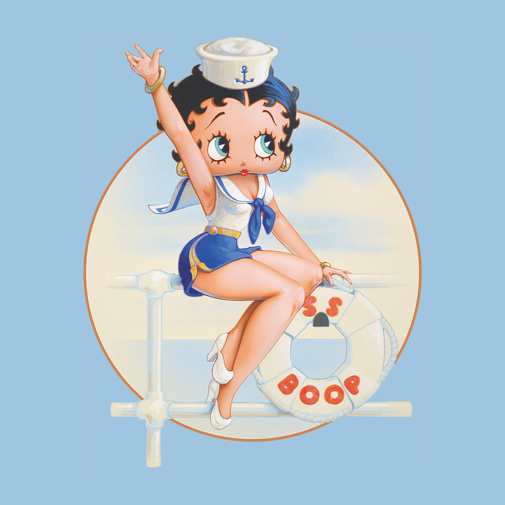 Betty Boop Sailor Pin-Up Nautical Men's Sweatshirt-Betty Boop Shop