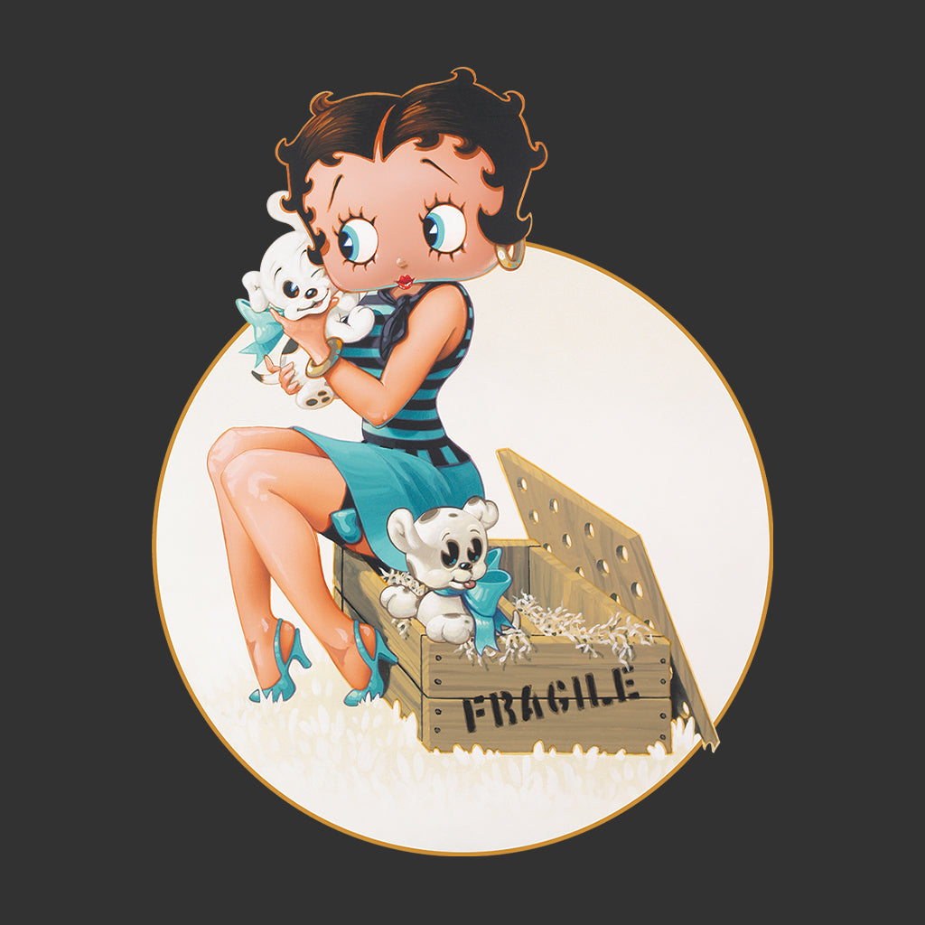 Betty Boop Pin-Up Pudgy Puppies Women's Sweatshirt-Betty Boop Shop