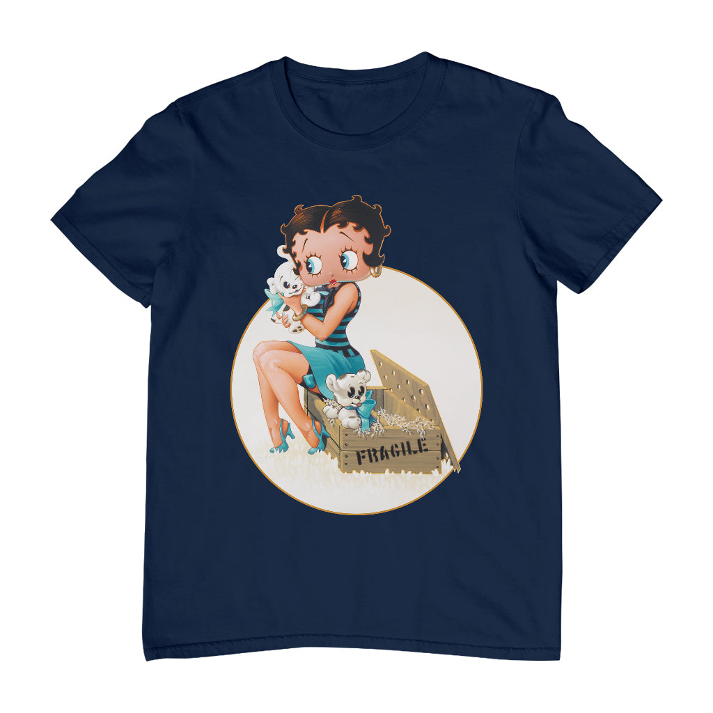 Betty Boop Pin-Up Pudgy Puppies Men's T-Shirt