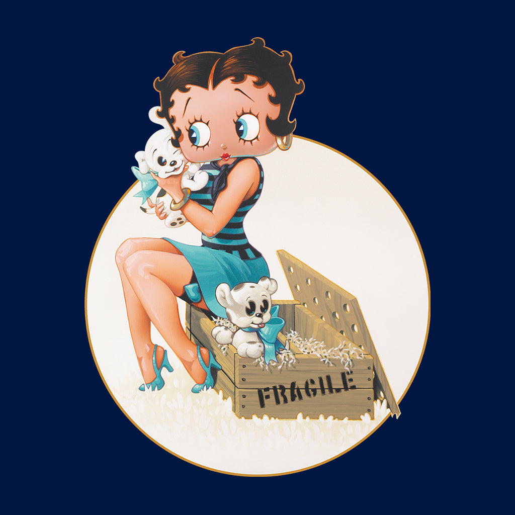 Betty Boop Pin-Up Pudgy Puppies Women's Sweatshirt-Betty Boop Shop