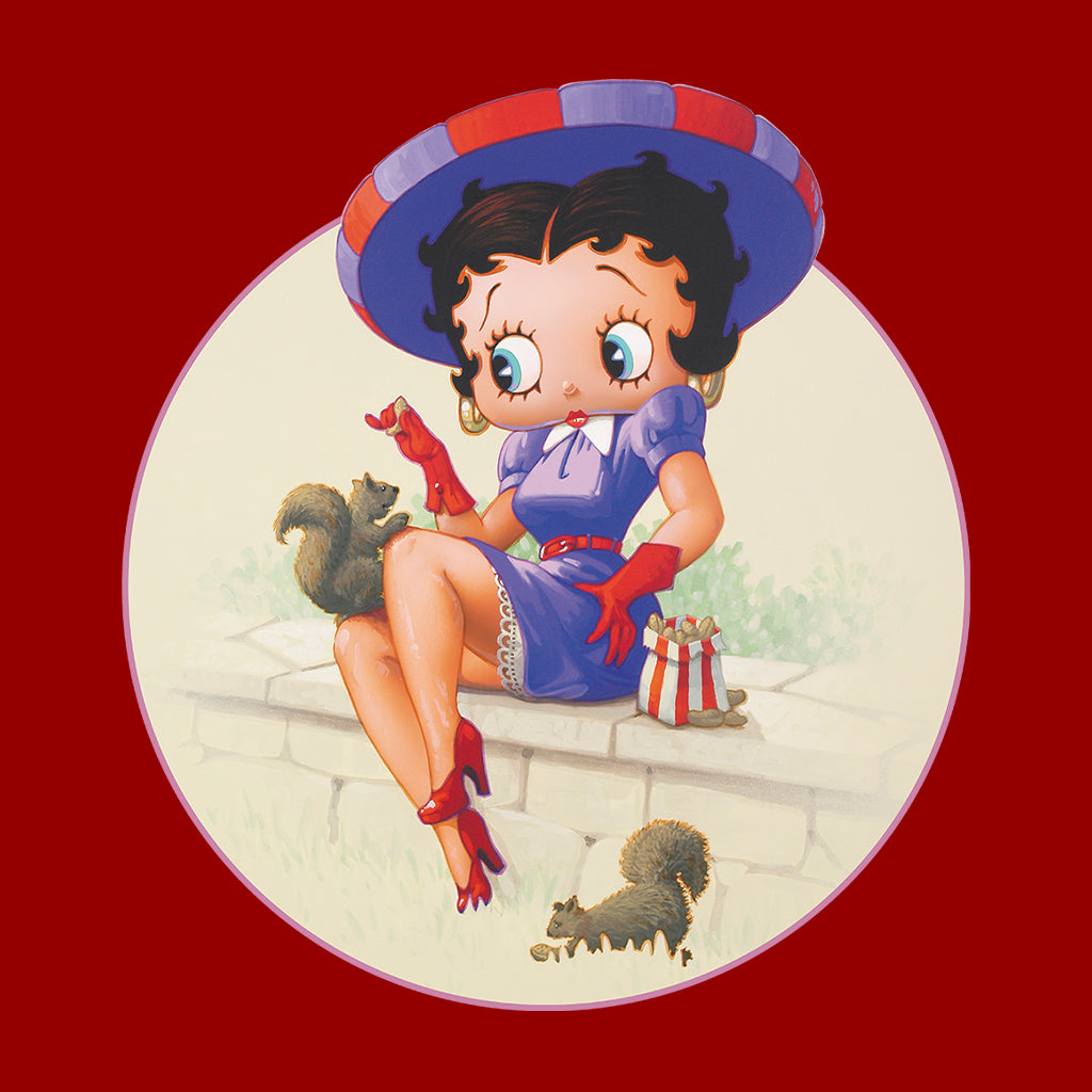 Betty Boop Pin-Up Squirrels & Nuts Kids Hooded Sweatshirt