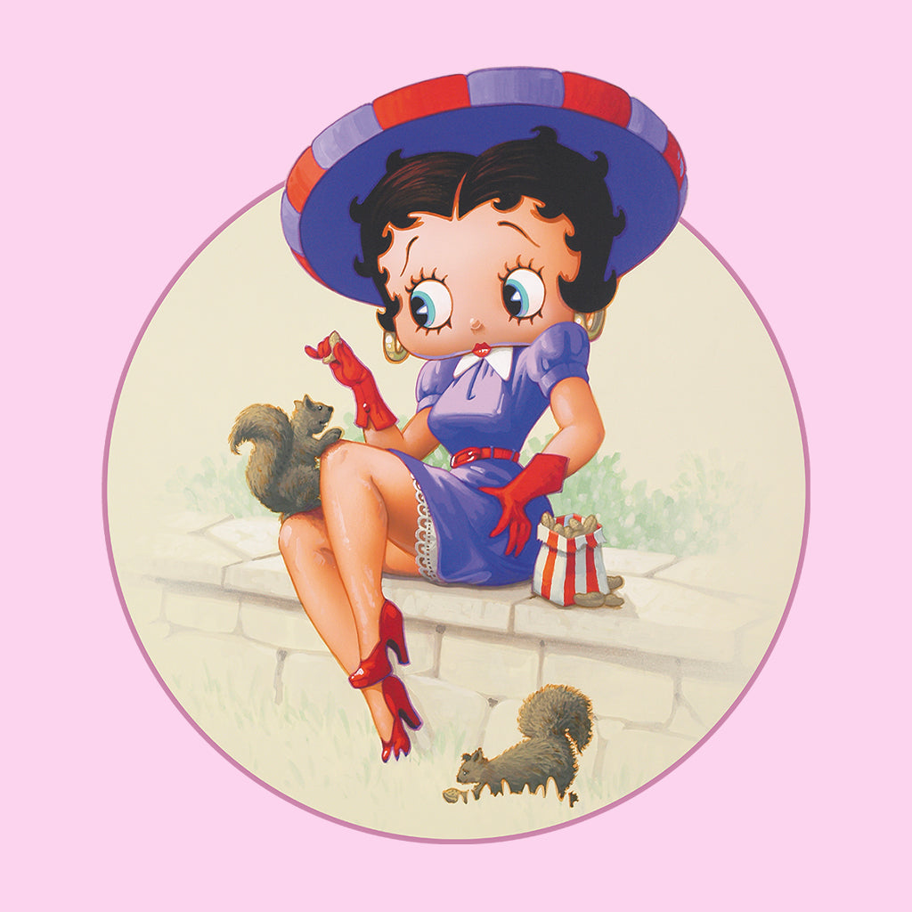 Betty Boop Pin-Up Squirrels & Nuts Kids Hooded Sweatshirt