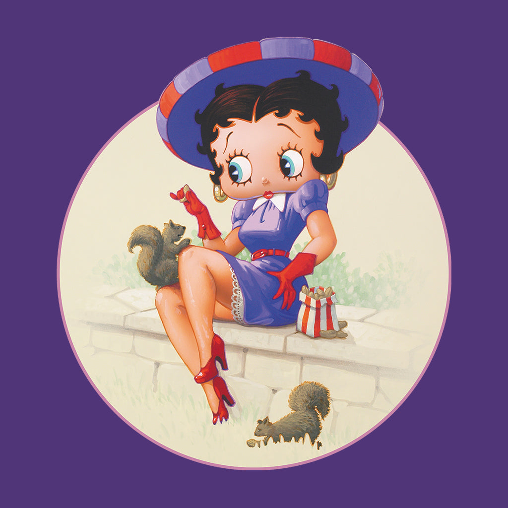 Betty Boop Pin-Up Squirrels & Nuts Kids Hooded Sweatshirt