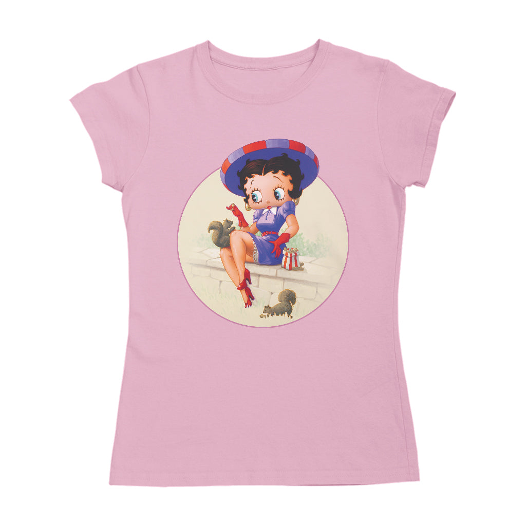 Betty Boop Pin-Up Squirrels & Nuts Women's T-Shirt