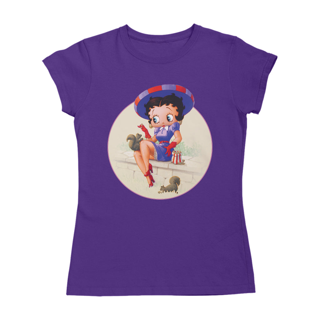 Betty Boop Pin-Up Squirrels & Nuts Women's T-Shirt