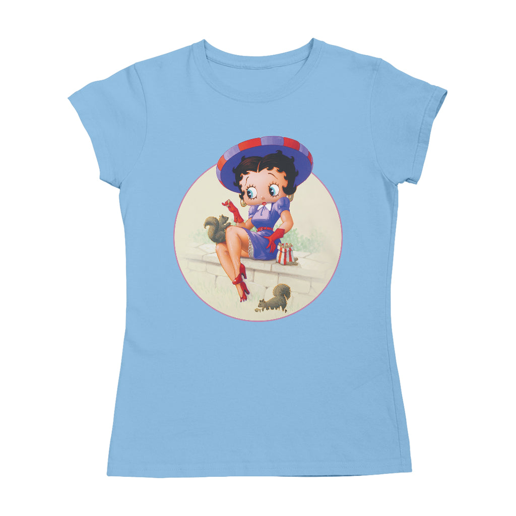 Betty Boop Pin-Up Squirrels & Nuts Women's T-Shirt