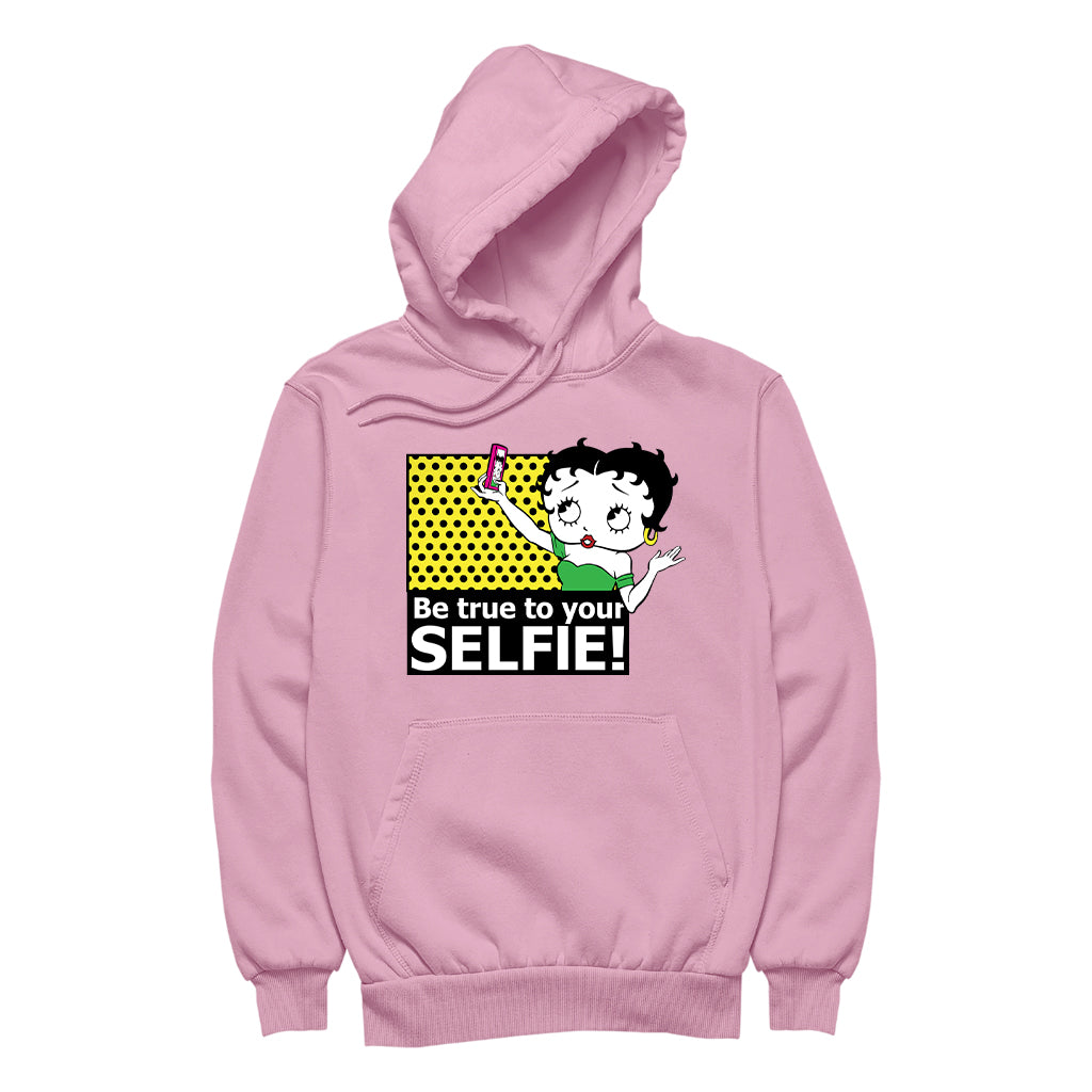 Betty Boop Be True To Your Selfie Men's Hooded Sweatshirt