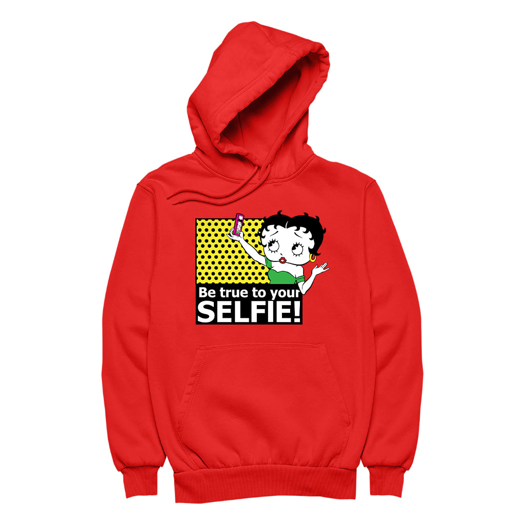 Betty Boop Be True To Your Selfie Men's Hooded Sweatshirt