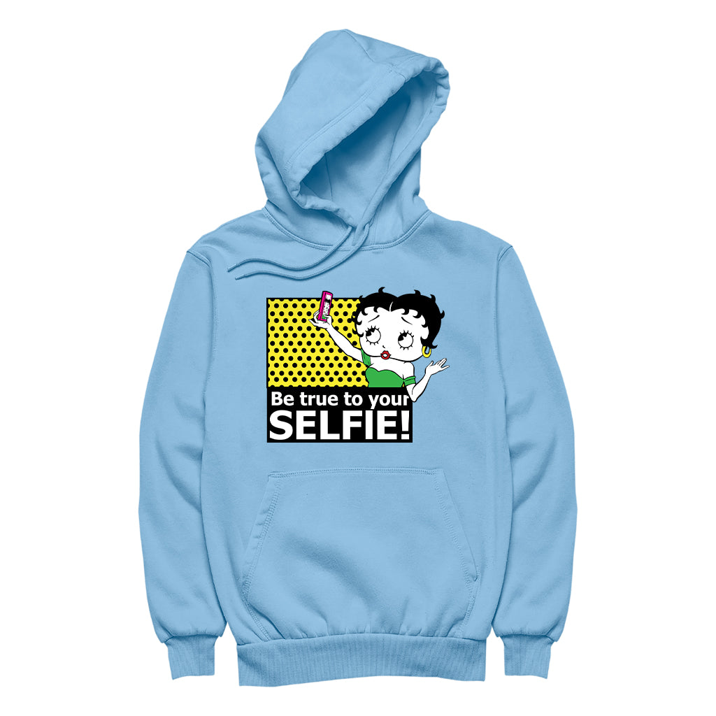 Betty Boop Be True To Your Selfie Men's Hooded Sweatshirt