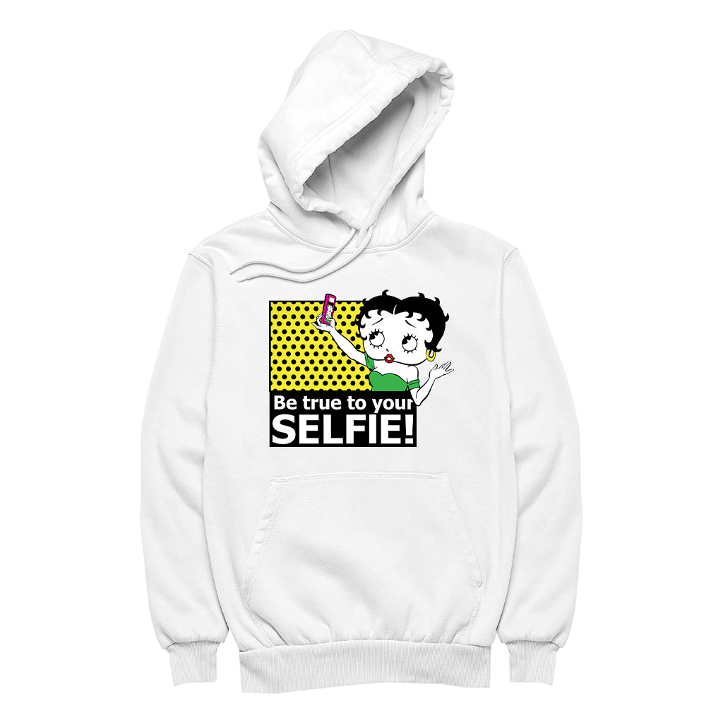 Betty Boop Be True To Your Selfie Men's Hooded Sweatshirt