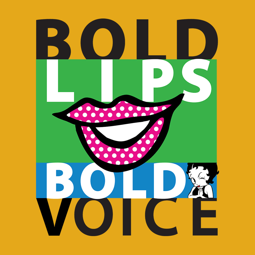 Betty Boop Bold Lips Bold Voice Pop Art Women's T-Shirt