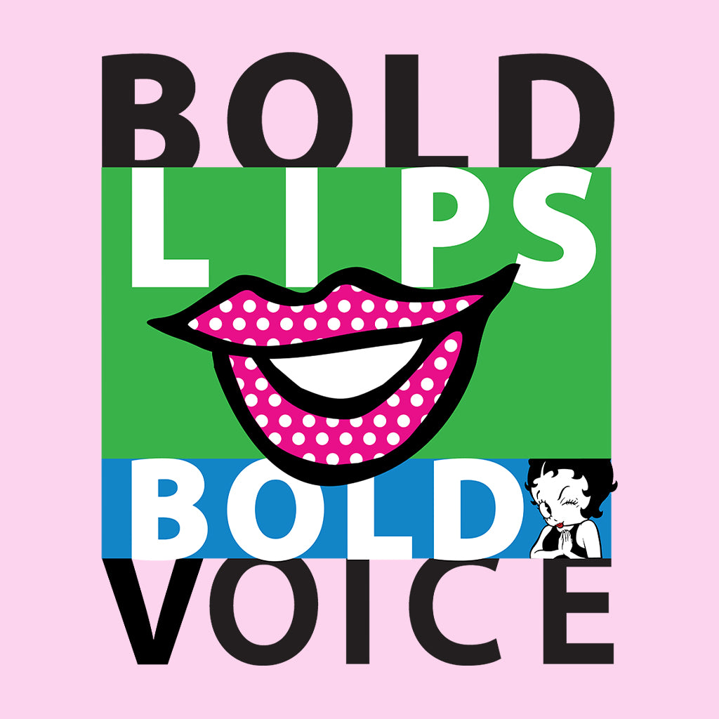 Betty Boop Bold Lips Bold Voice Pop Art Women's Sweatshirt