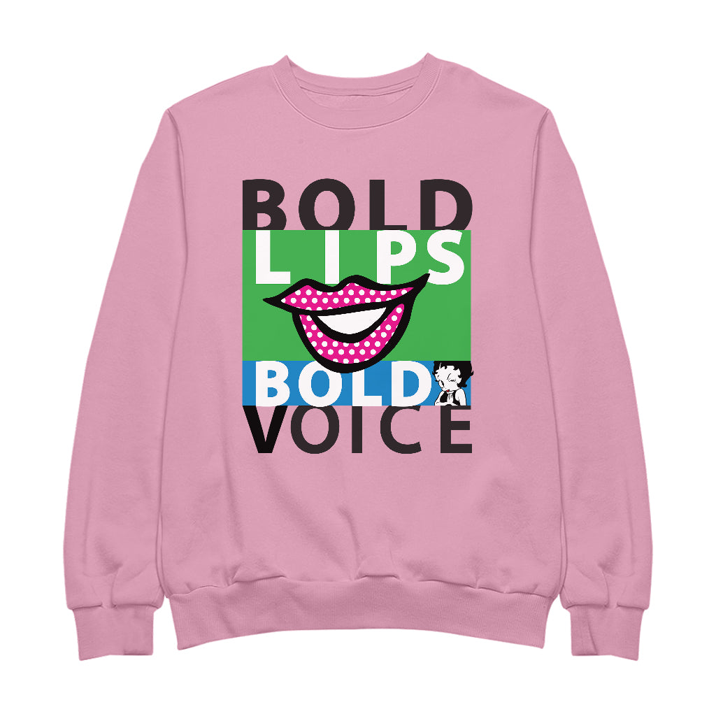 Betty Boop Bold Lips Bold Voice Pop Art Men's Sweatshirt