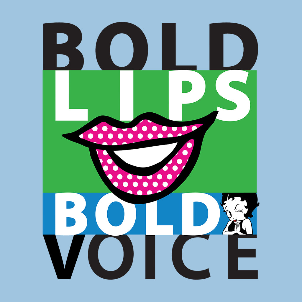 Betty Boop Bold Lips Bold Voice Pop Art Women's T-Shirt