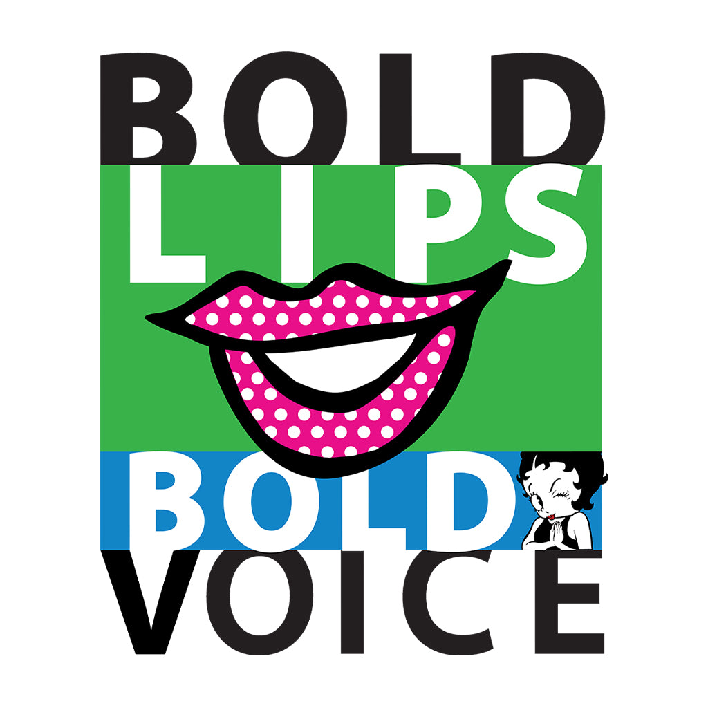 Betty Boop Bold Lips Bold Voice Pop Art Women's T-Shirt