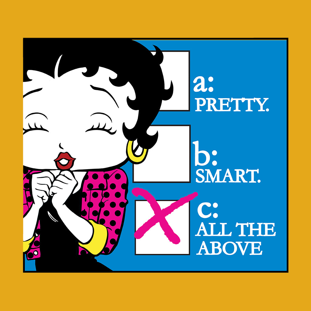 Betty Boop Pretty Smart All The Above Men's Sweatshirt