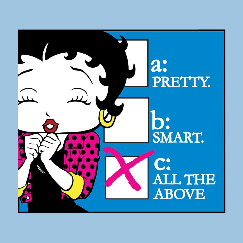 Betty Boop Pretty Smart All The Above Kids T-Shirt