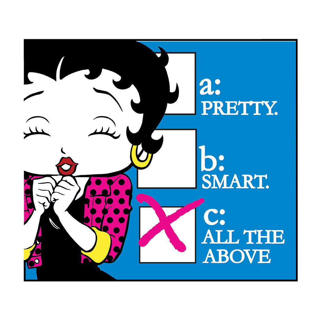 Betty Boop Pretty Smart All The Above Kids T-Shirt