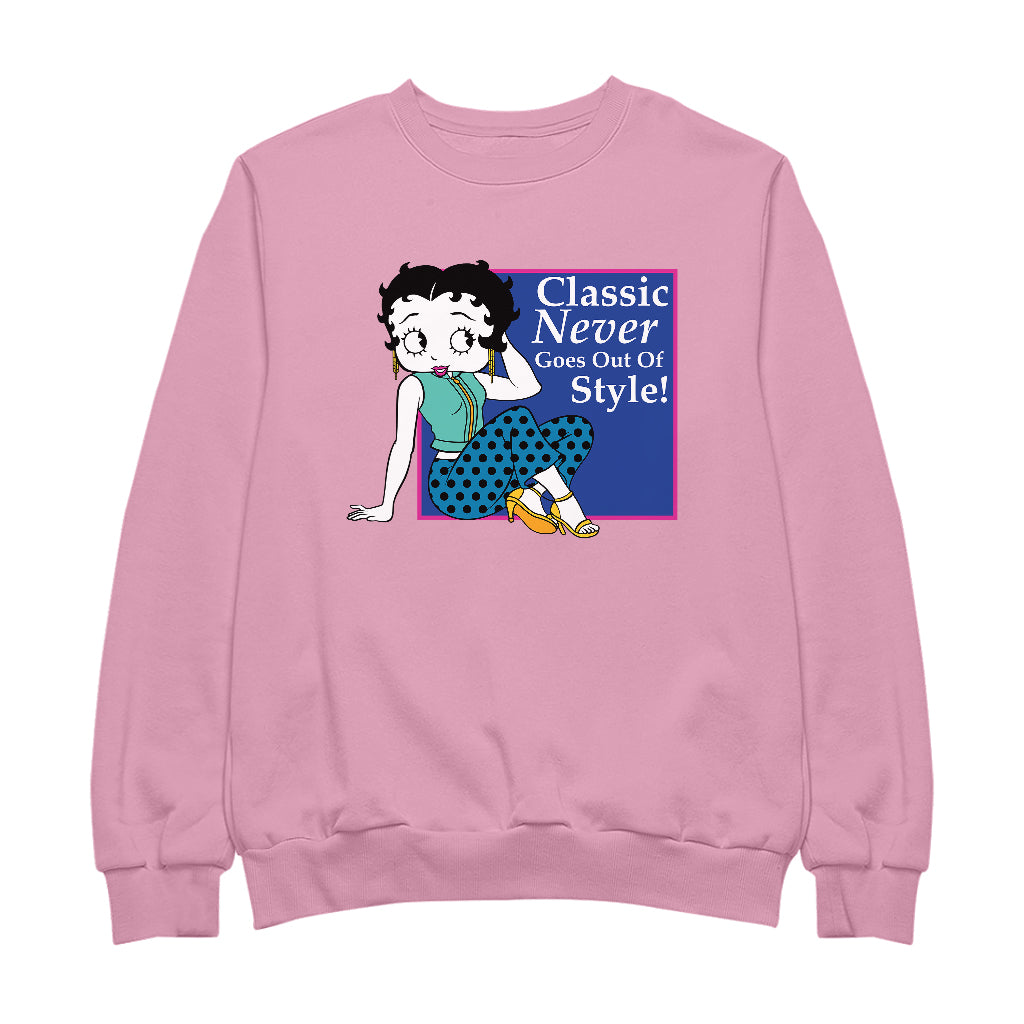 Betty Boop Classic Never Goes Out Of Style! Men's Sweatshirt