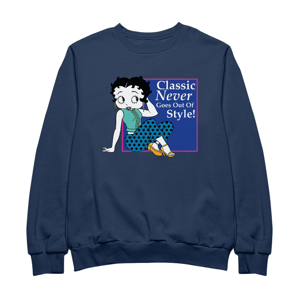 Betty Boop Classic Never Goes Out Of Style! Men's Sweatshirt