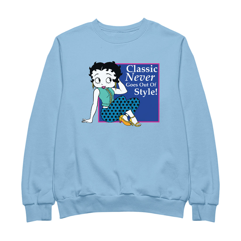 Betty Boop Classic Never Goes Out Of Style! Men's Sweatshirt