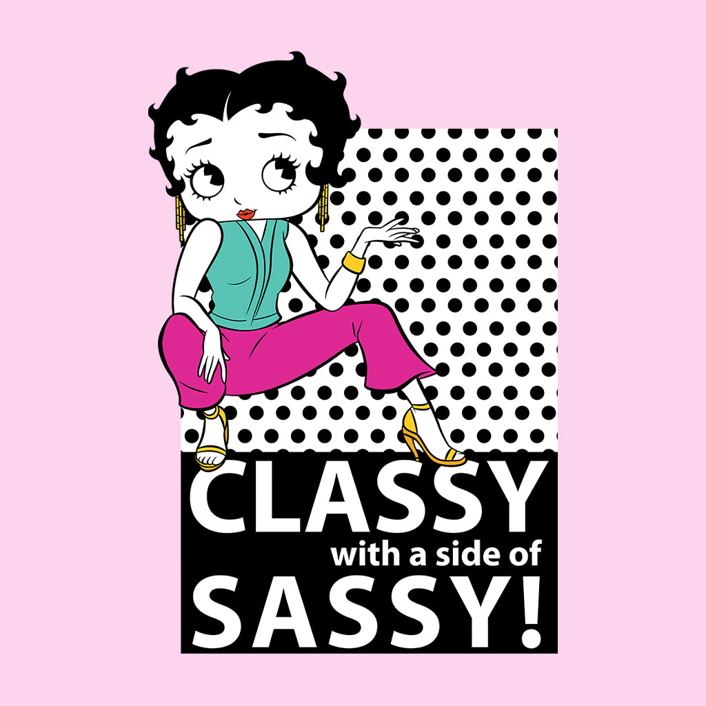 Betty Boop Classy With A Side Of Sassy! Kids T-Shirt