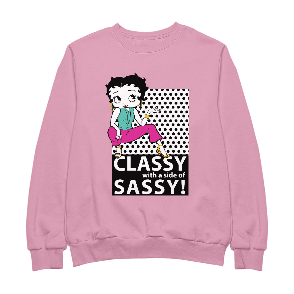 Betty Boop Classy With A Side Of Sassy! Men's Sweatshirt