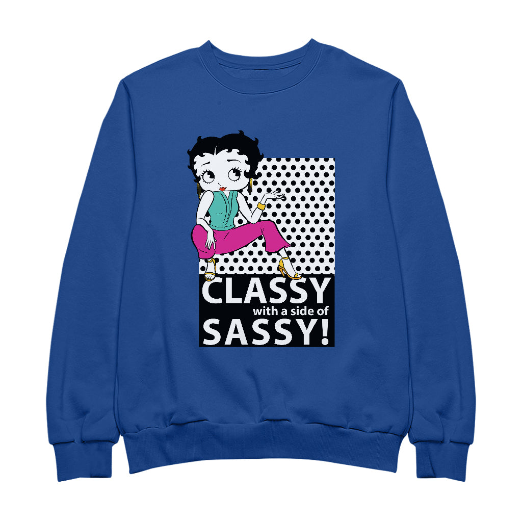 Betty Boop Classy With A Side Of Sassy! Men's Sweatshirt