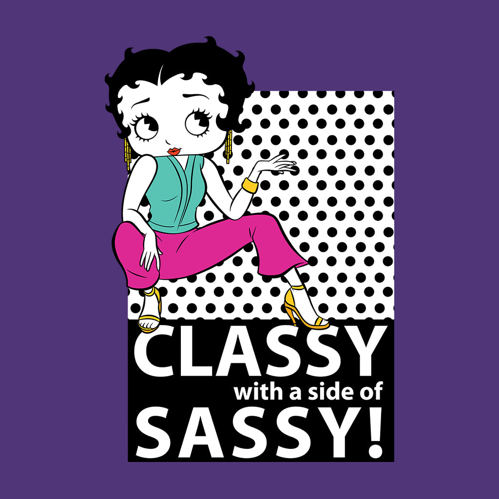 Betty Boop Classy With A Side Of Sassy! Kids T-Shirt