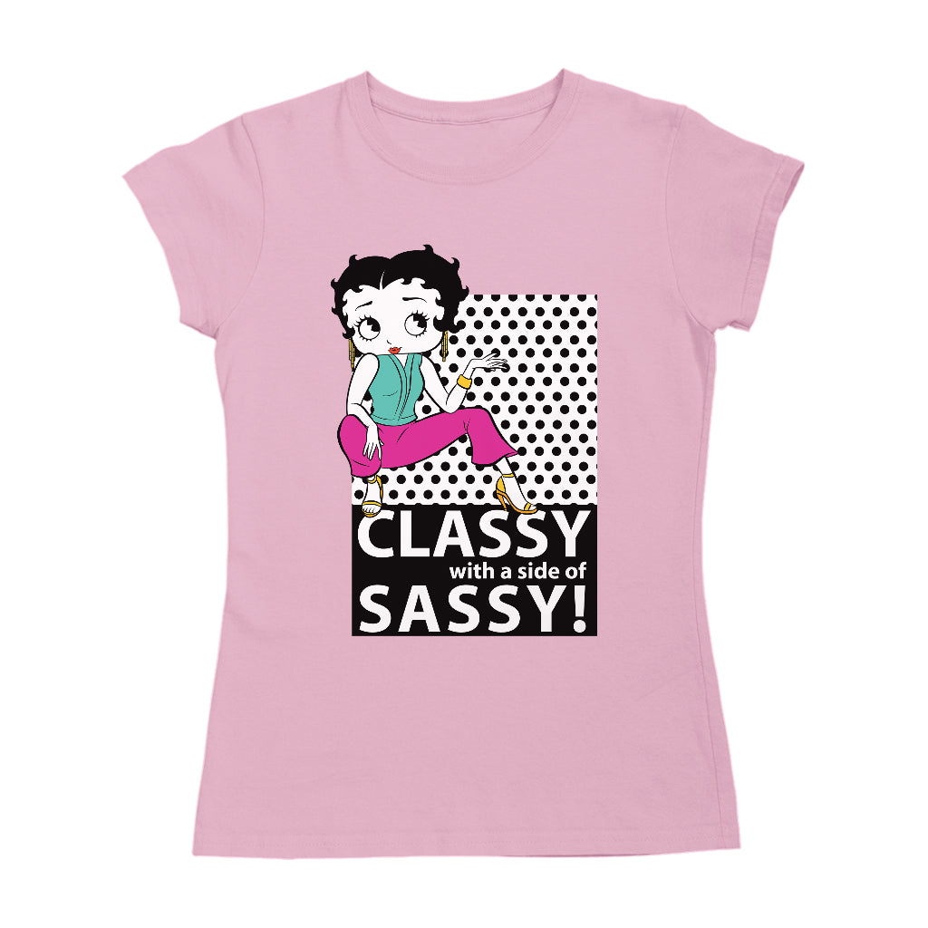 Betty Boop Classy With A Side Of Sassy! Women's T-Shirt