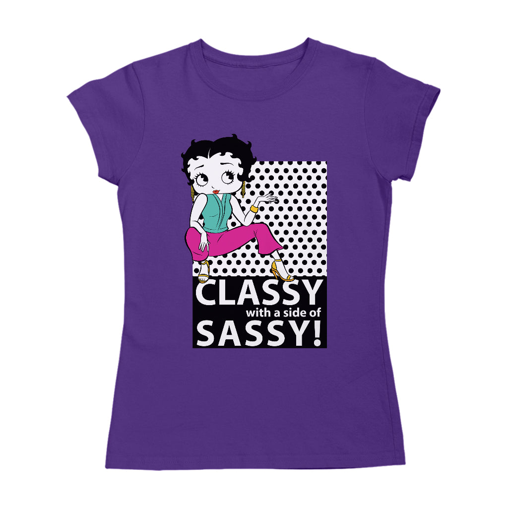 Betty Boop Classy With A Side Of Sassy! Women's T-Shirt