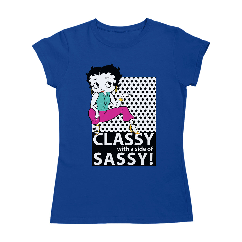 Betty Boop Classy With A Side Of Sassy! Women's T-Shirt