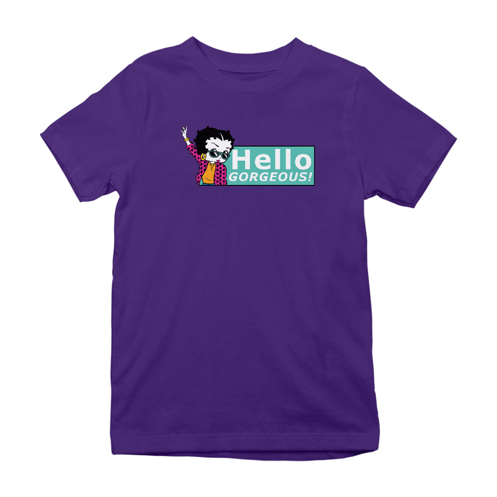 Betty Boop Hello Gorgeous! Kids T-Shirt