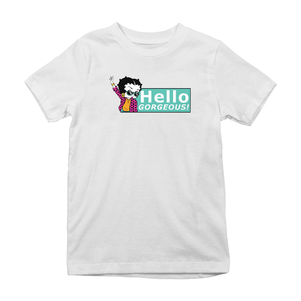 Betty Boop Hello Gorgeous! Kids T-Shirt
