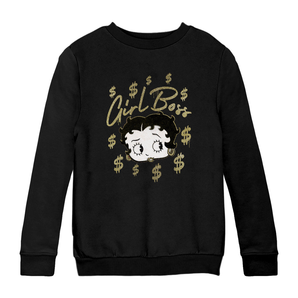 Betty Boop Girl Boss Betty Kids Sweatshirt