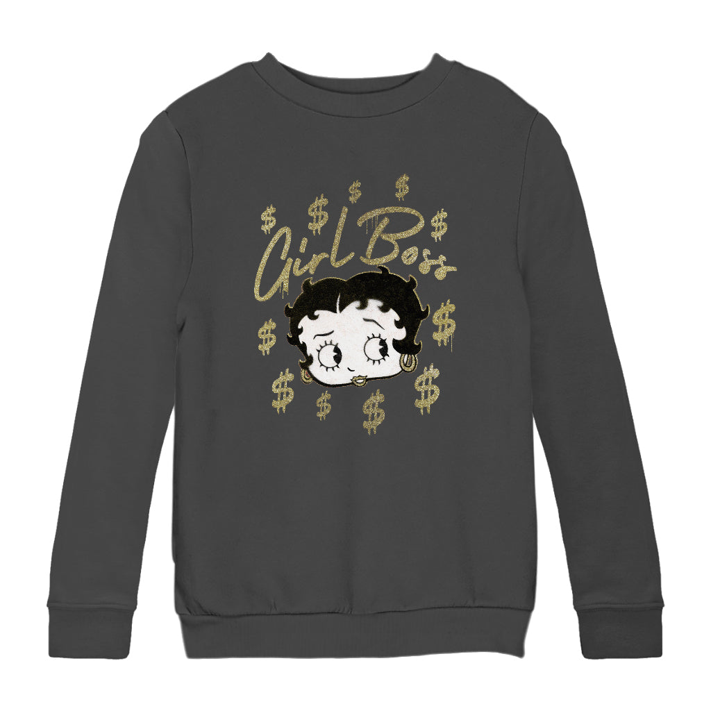 Betty Boop Girl Boss Betty Kids Sweatshirt