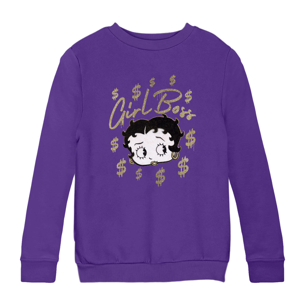 Betty Boop Girl Boss Betty Kids Sweatshirt