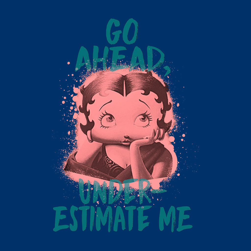 Betty Boop Pin-Up Go Ahead, Underestimate Me Kids Hooded Sweatshirt