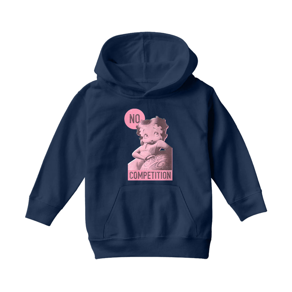 Betty Boop Pin-Up No Competition Kids Hooded Sweatshirt