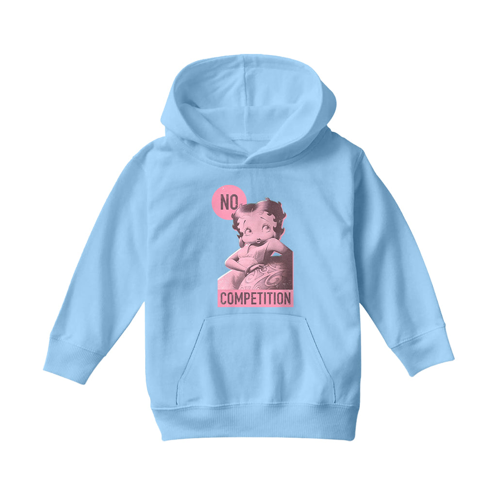 Betty Boop Pin-Up No Competition Kids Hooded Sweatshirt