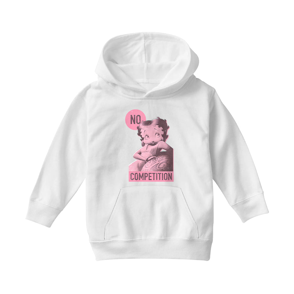Betty Boop Pin-Up No Competition Kids Hooded Sweatshirt